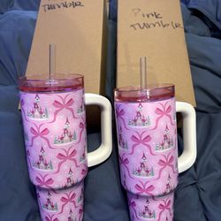 Dinsey pink bow tumbler