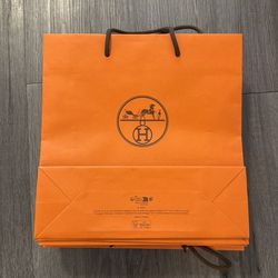 Hermes Shopping Bags 12 x 11.5 inch
