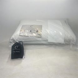 Air memory foam pillow with eye mask