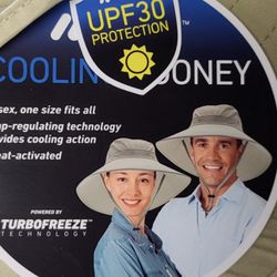 ACTIVE COOL Booney Hat Cap Wide Brim SPF 100 UPF 50+ UV Outdoor Hiking Fishing