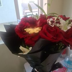Bouquet roses