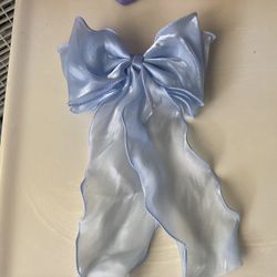 Stunning Large Blue Clip-In Hair Bow – Perfect for Any Occasion!