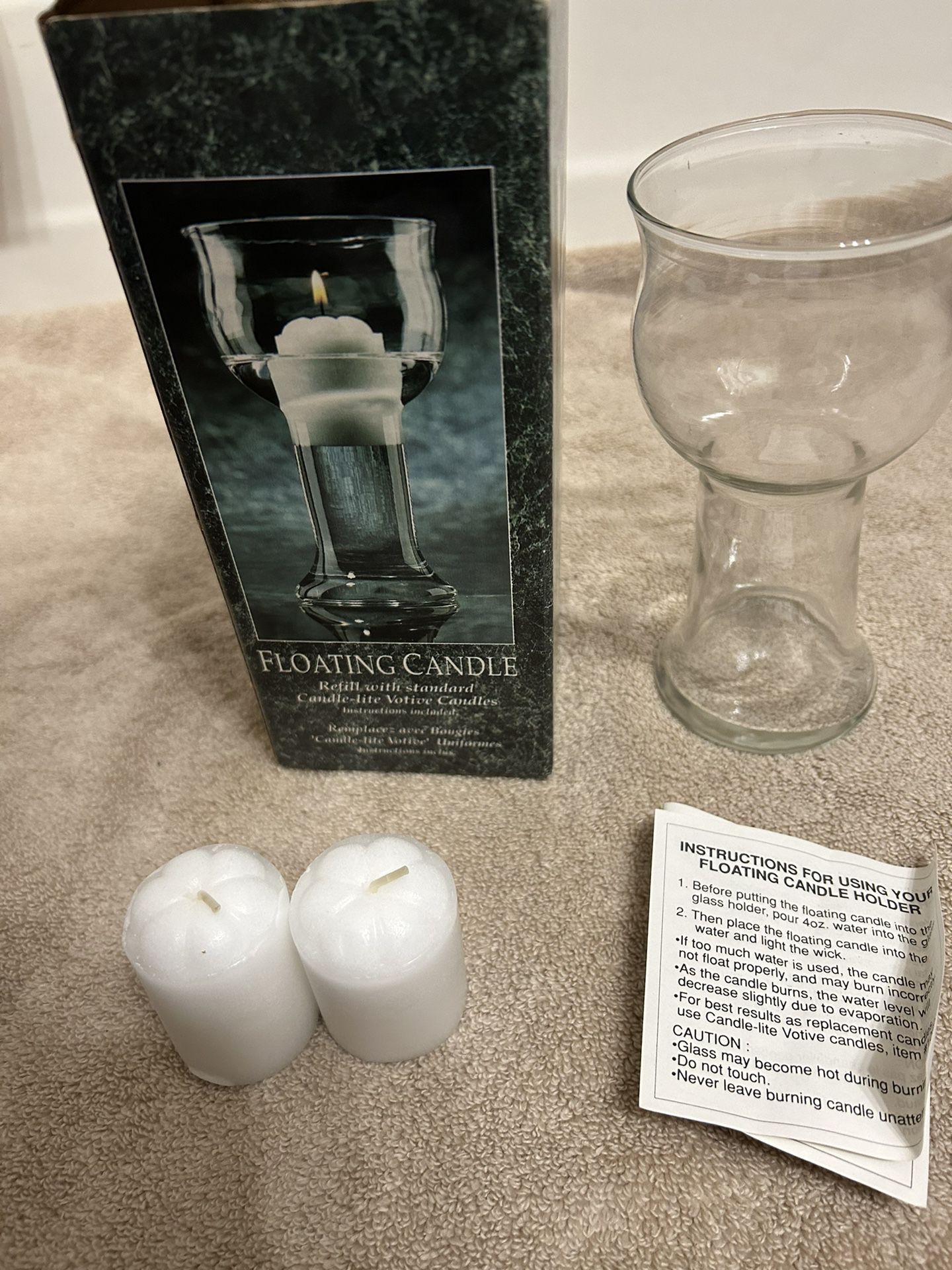 Floating Candle Includes Two Candles