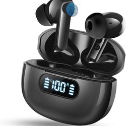 Wireless Earbuds Bluetooth 5.4 Headphones, 2025 Hi-Fi Stereo Bass Ear Buds, 4 ENC Noise Cancelling Mic 48Hrs in-Ear Earphones IPX7 Waterproof Sport Wo