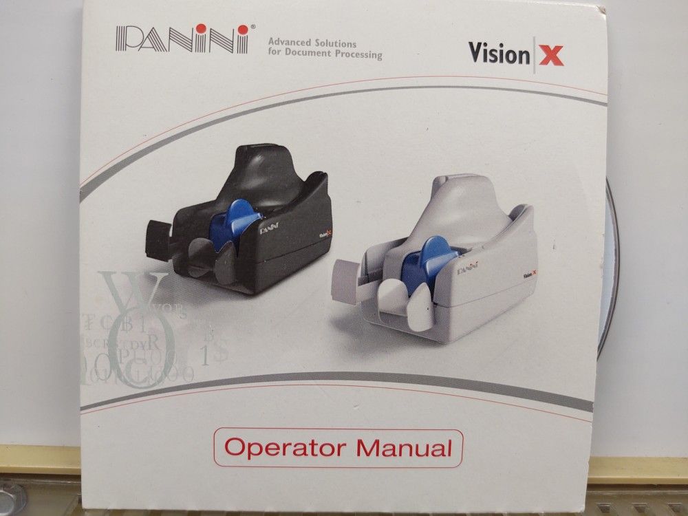 Panini Vision X Check Scanner