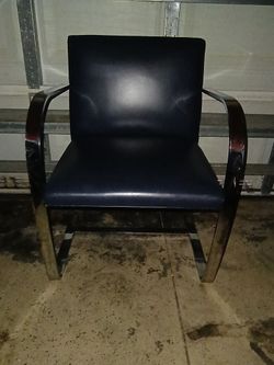 Knoll mies van der rohe leather chair mid century modern 6 available