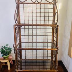 Vintage Rattan Shelf