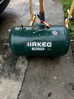 Rolair Airkegplus Air Tank, 10 Gal, 225 Psi, Horizontal
