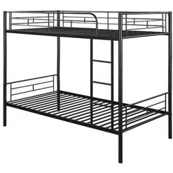 Metal Bunkbed Full Size With Mattress