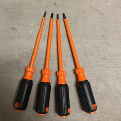 4 Piece Klein Tools Screwdrivers