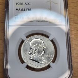 2 Franklin Half Dollars NGC 