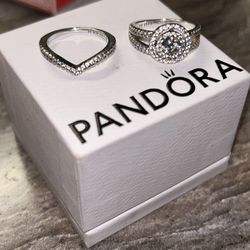Pandora Ring Set Size 4.5