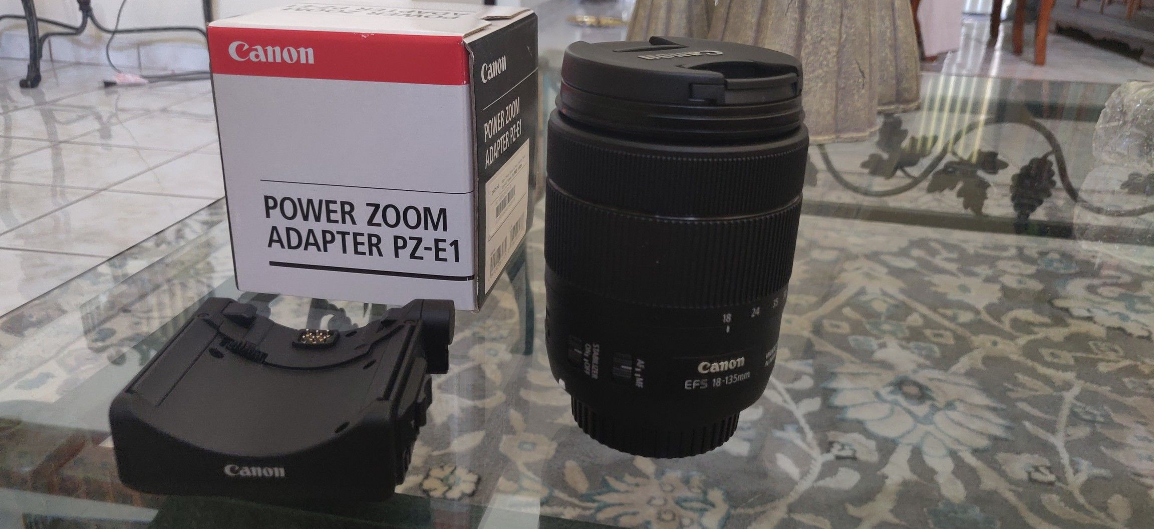 Canon 18-135mm USM lens with Power Zoom Adapter