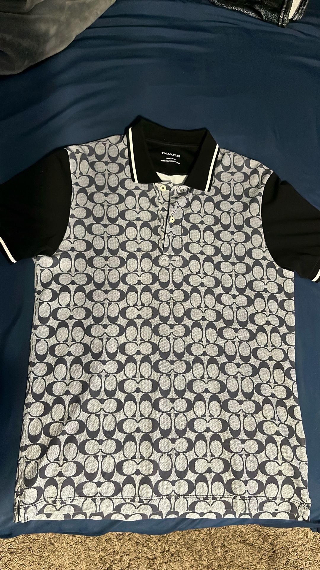 Light Grey Coach Button Up 