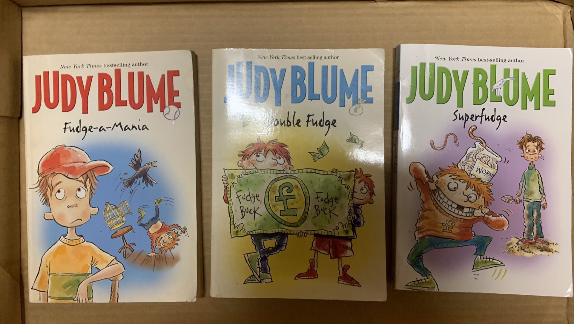 3 Judy Blume Books - Fudge