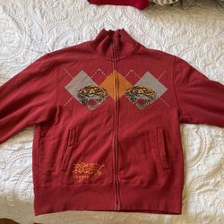 Vintage Thrifted Ed hardy Zip Up