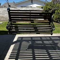 Wooden Swing Bench