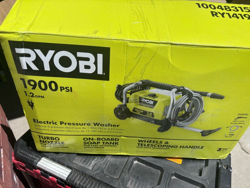 1900 Psi Pressure Washer New