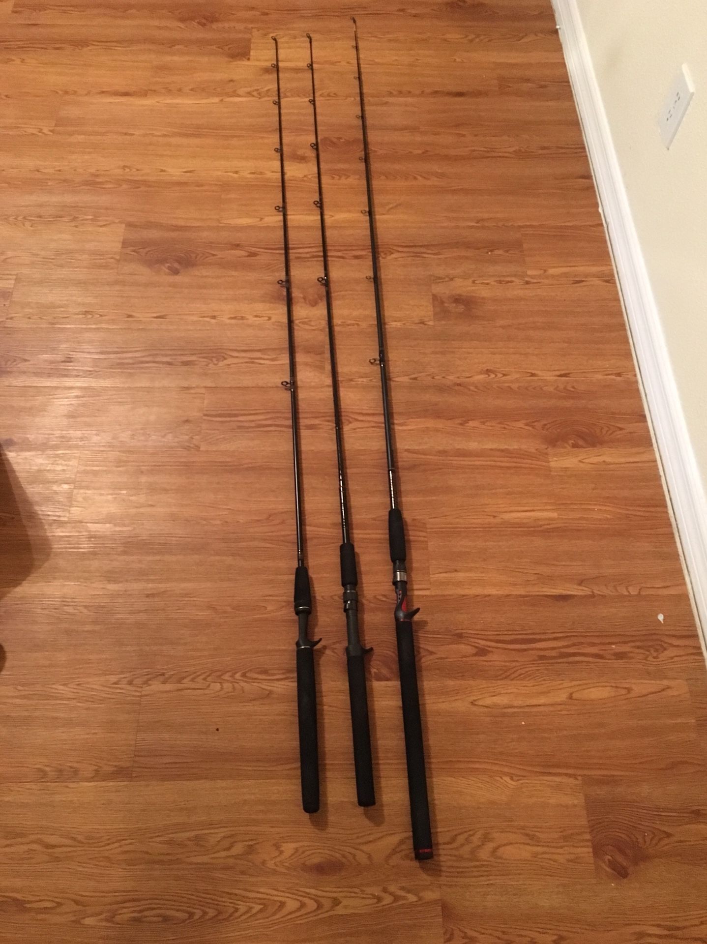 3 Casting Fishing Rods