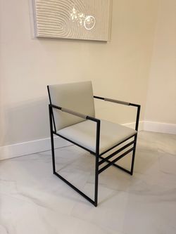 Modern Accent Chair with Metal Frame