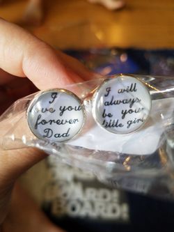 Father of bride cufflinks
