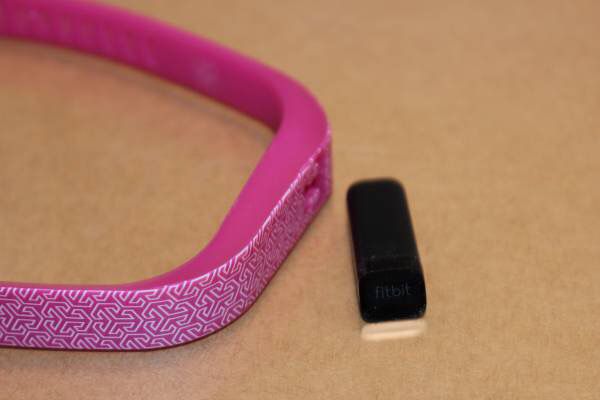 Tory Burch Fitbit Flex Wireless Activity Silicone Printed Bracelet L S