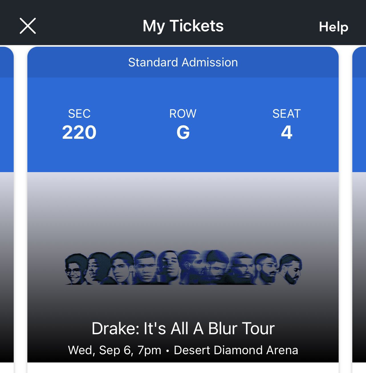 Drake It’s All A Blur Tickets 