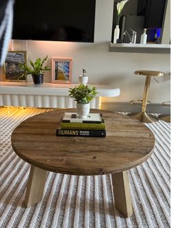 Wooden coffee table