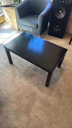 Black Rectangular Coffee Table