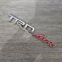 BRAND NEW UNIVERSAL TRD SPORTS CHROME ABS PLASTIC TRUNK EMBLEM BADGE STICKER