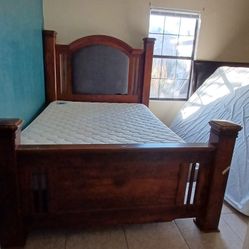 Bed Frame With Extra Headboard + Free Stove