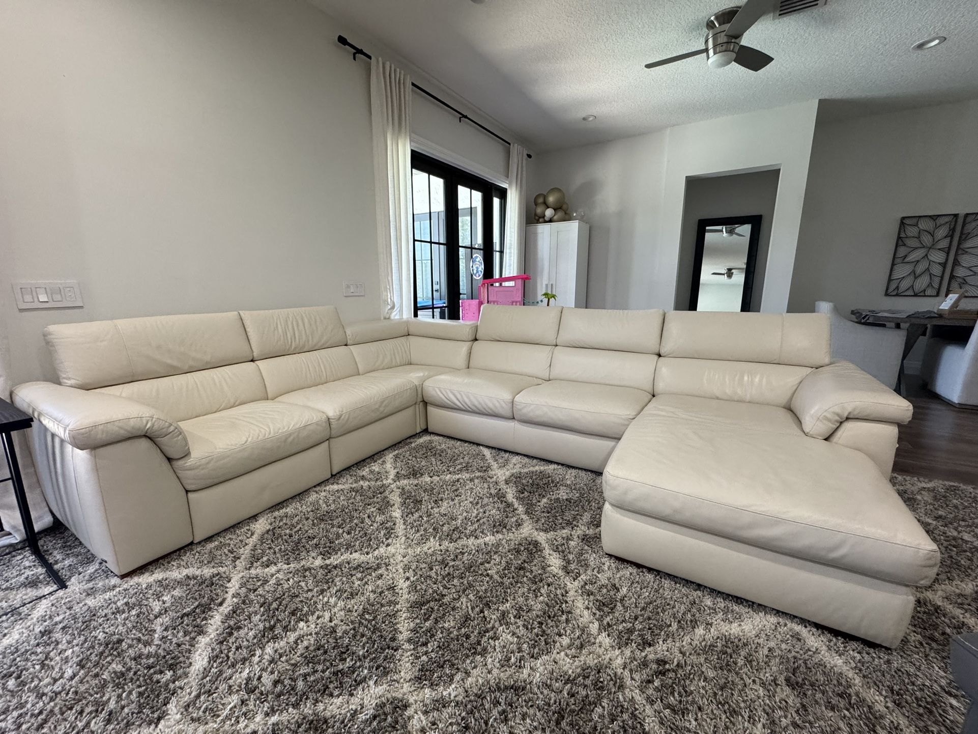 Natuzzi Leather Sectional