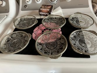 Lead Crystal Serving Plates