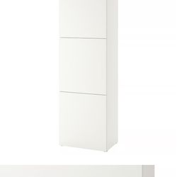 IKEA  Besta White Shelf Cabinet X2 