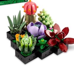 Succulent Lego Set / Flower Bouquet Kit — All Pieces Included