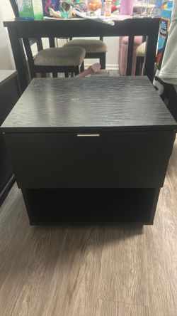 Black night stand - set of 2