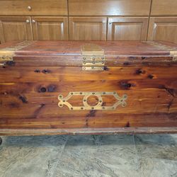 Rare Hand Crafted Cedar Chest