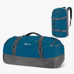 80L Ubon Large Duffel Bag!!!! with Shoe Compartments 4-Way Sports Gym Backpack, Padded Straps, Camping, Traveling, Duffle Bag 