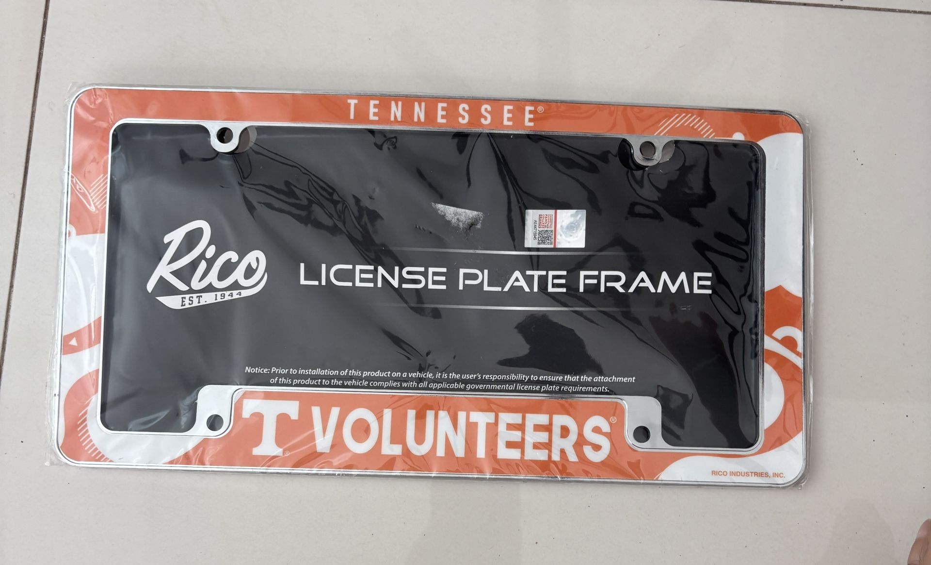 Tennessee Vols 12”c6” Automotive License Plate