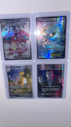 4 Pokemon cards
