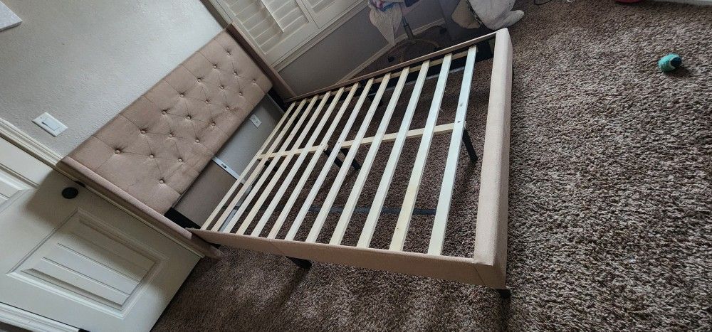 full size bed frame with headboard
