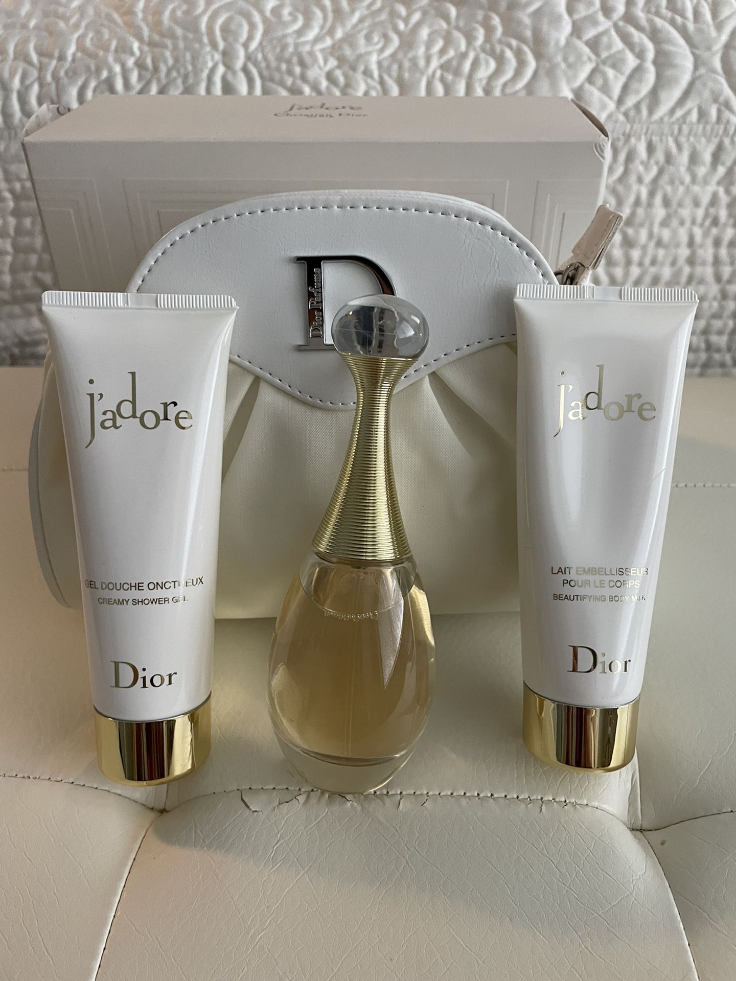 Jadore By Christian Dior Women Set With Dior Cosmetic Bag