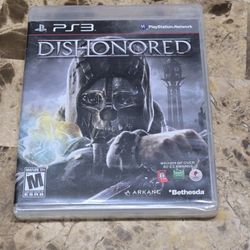 Sealed Ps3 Dishonored Game