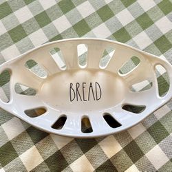 Rae Dunn Large Ceramic “BREAD” Basket