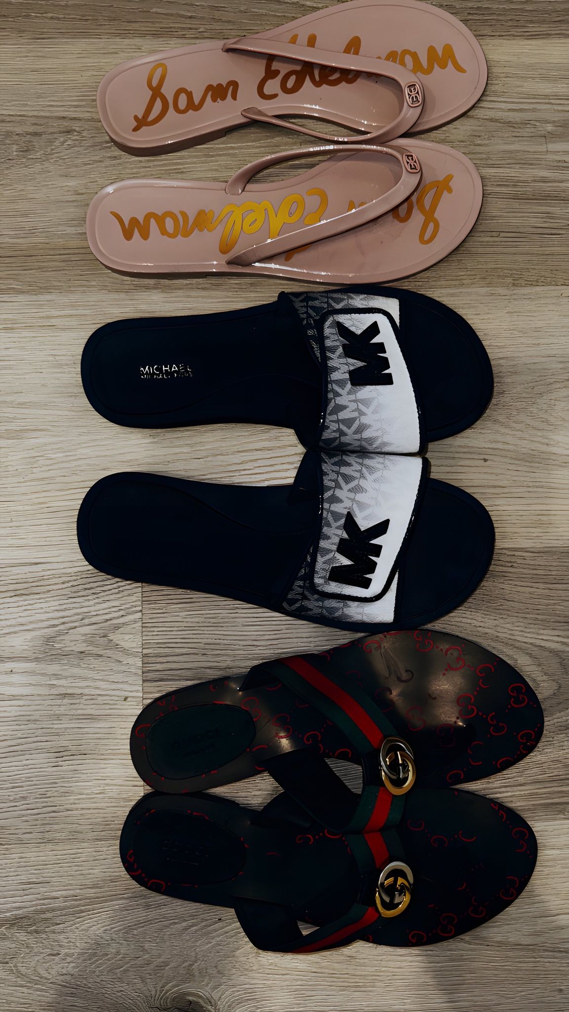 Women flip flops gucci Size 41  Sam Edelman Size 9MK Size 9.5