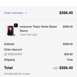 Nurocover Tropic Home Steam Sauna