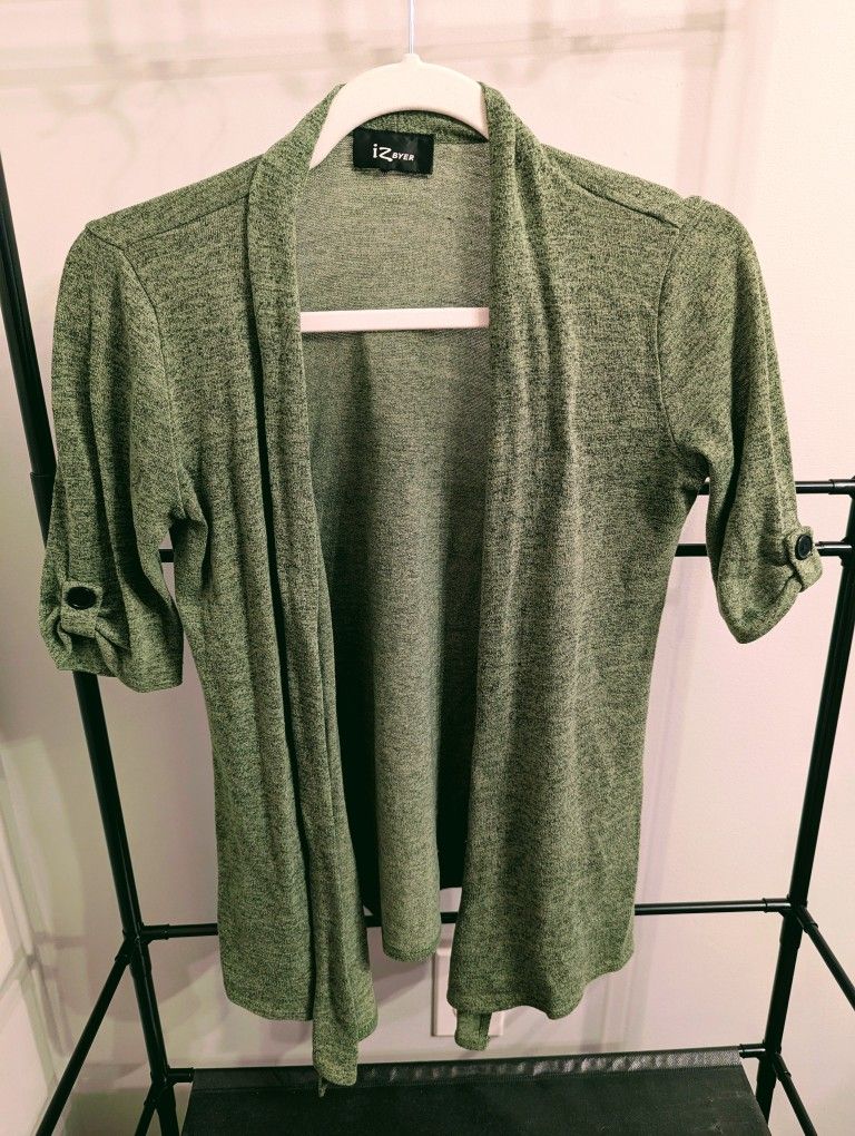 Kohls Olive Green Fitted Cardigan Work