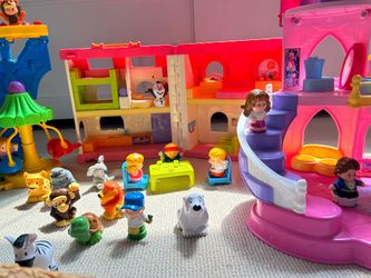 Little people toys house and bus