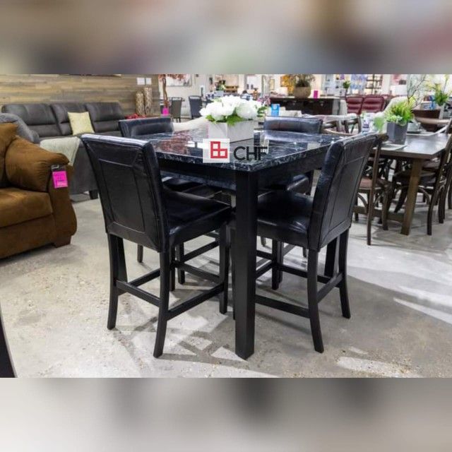 5 Pc Counter Height Dining Table Set