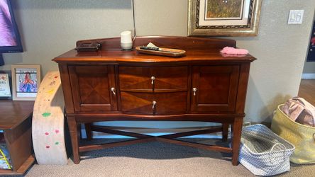 Solid wood buffet table